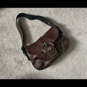 Coach brown hobo bag